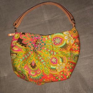 Kate Spade Canvas Paisley Print Hobo Bag